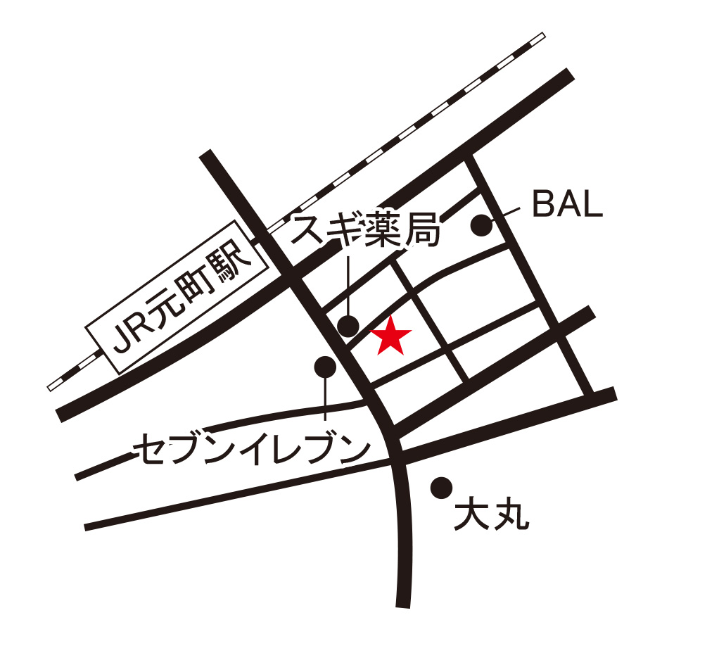 神戸元町店へのアクセスマップ